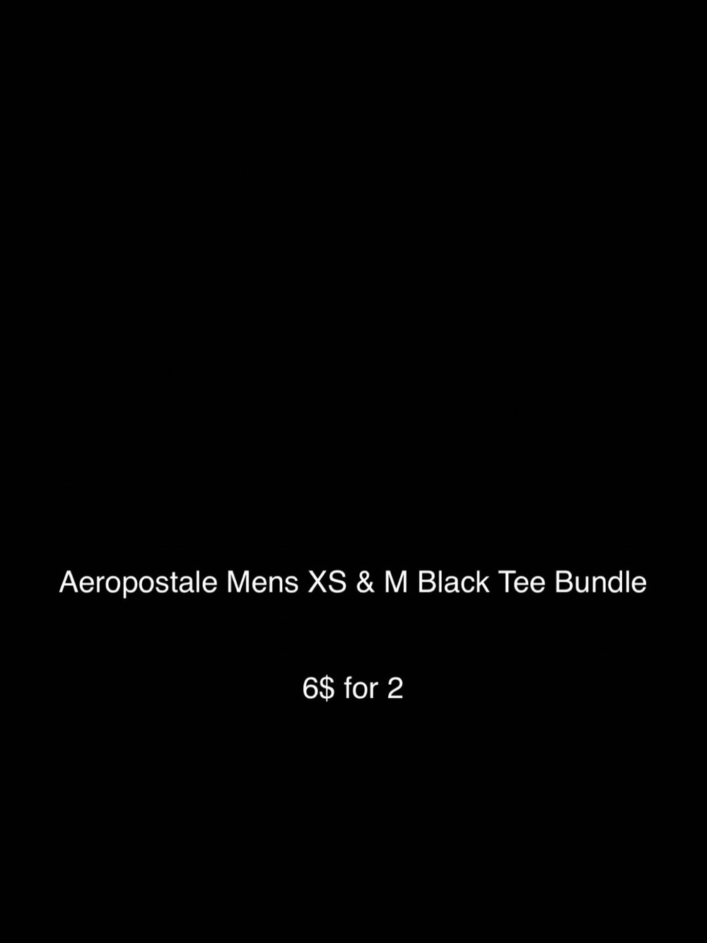 Aeropostale Black Tee Bundle